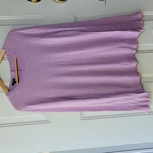 Talbots Wool Blend Lilac Sweater Size M